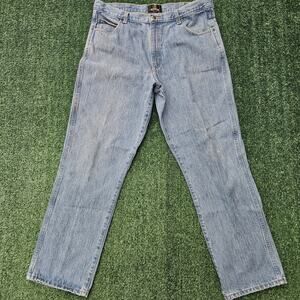 Red Head Jeans Mens 38 x 32 Light Wash Distressed Pockets Classic 100% Cotton